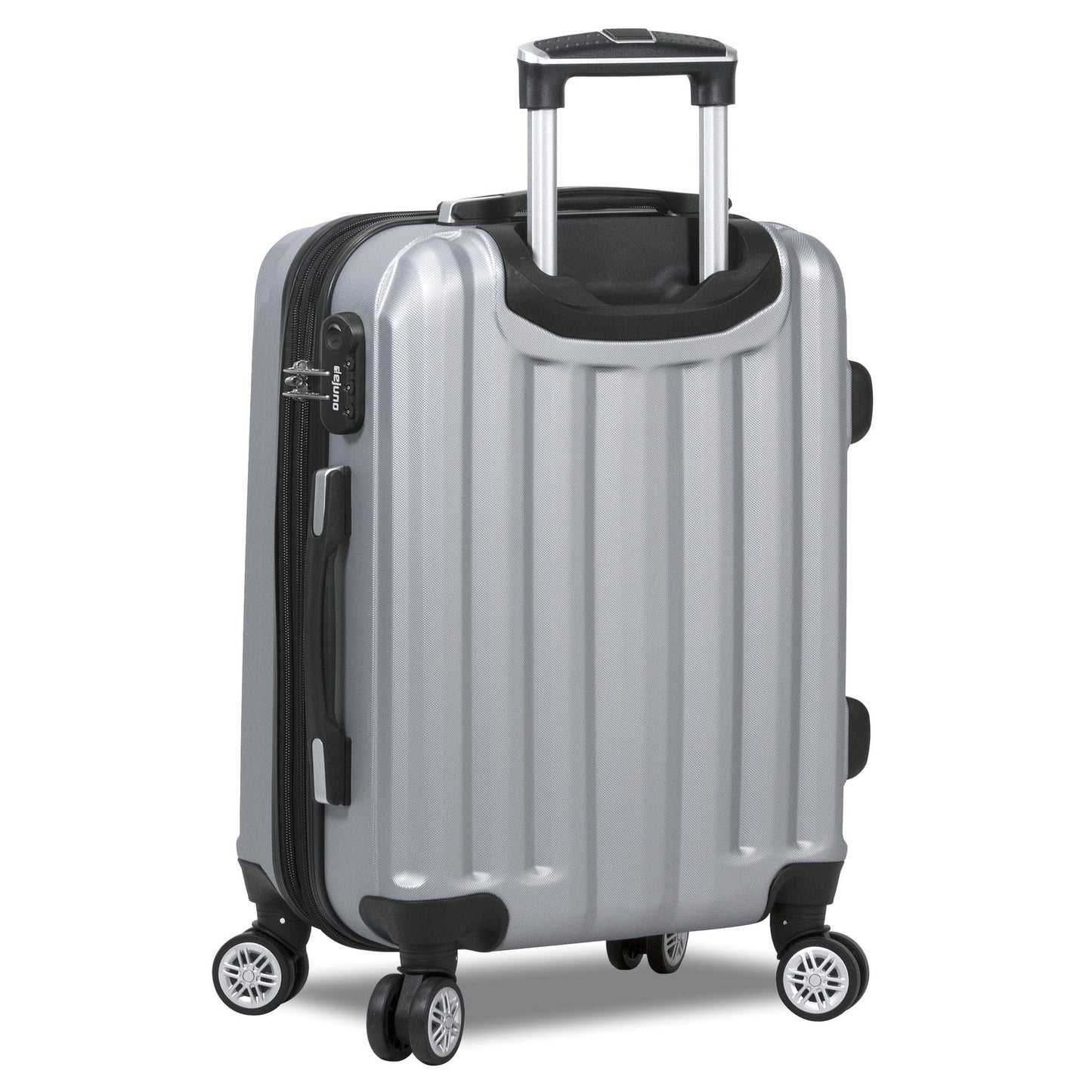 Dejuno Camden Hardside 3-Piece Expandable Spinner Luggage Set - Silver (20", 24" and 28")