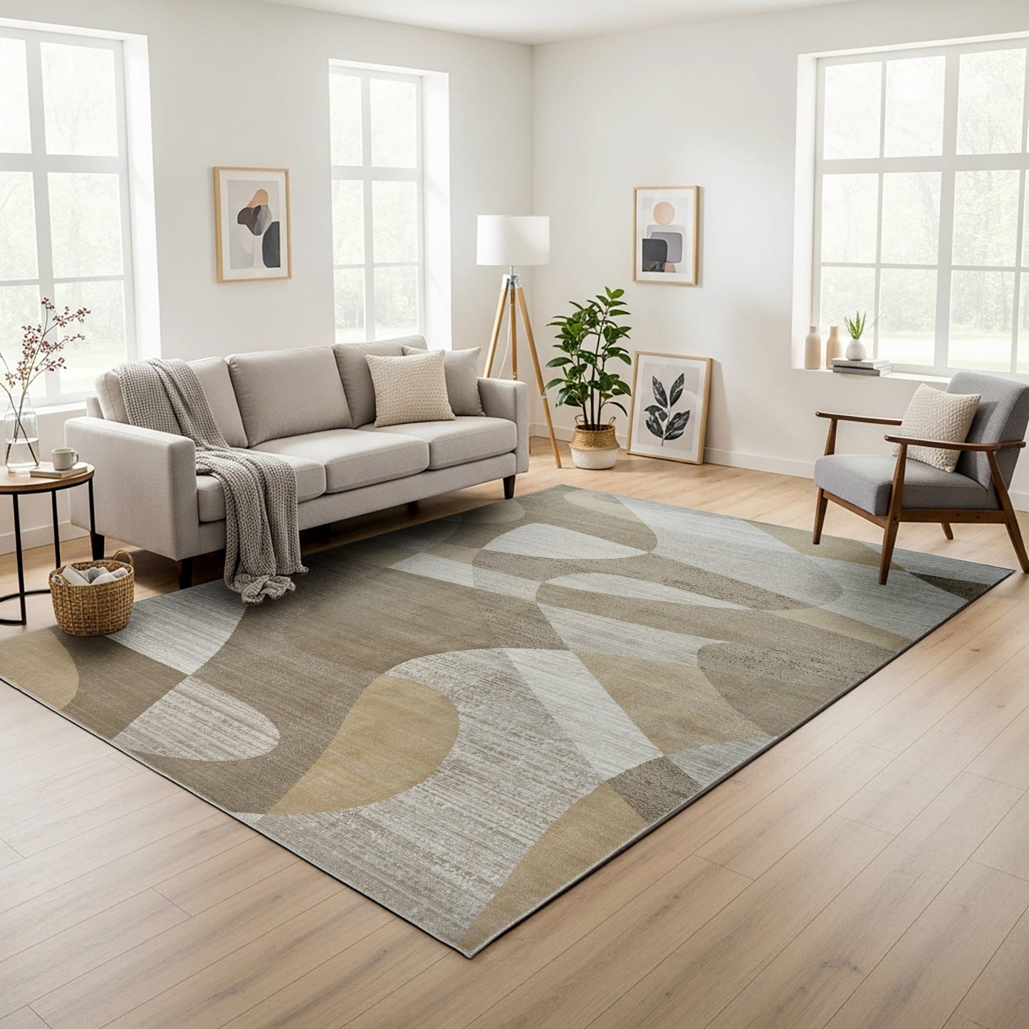 Eden Area Rug, Alma Beige, 6’6” x 9’6”