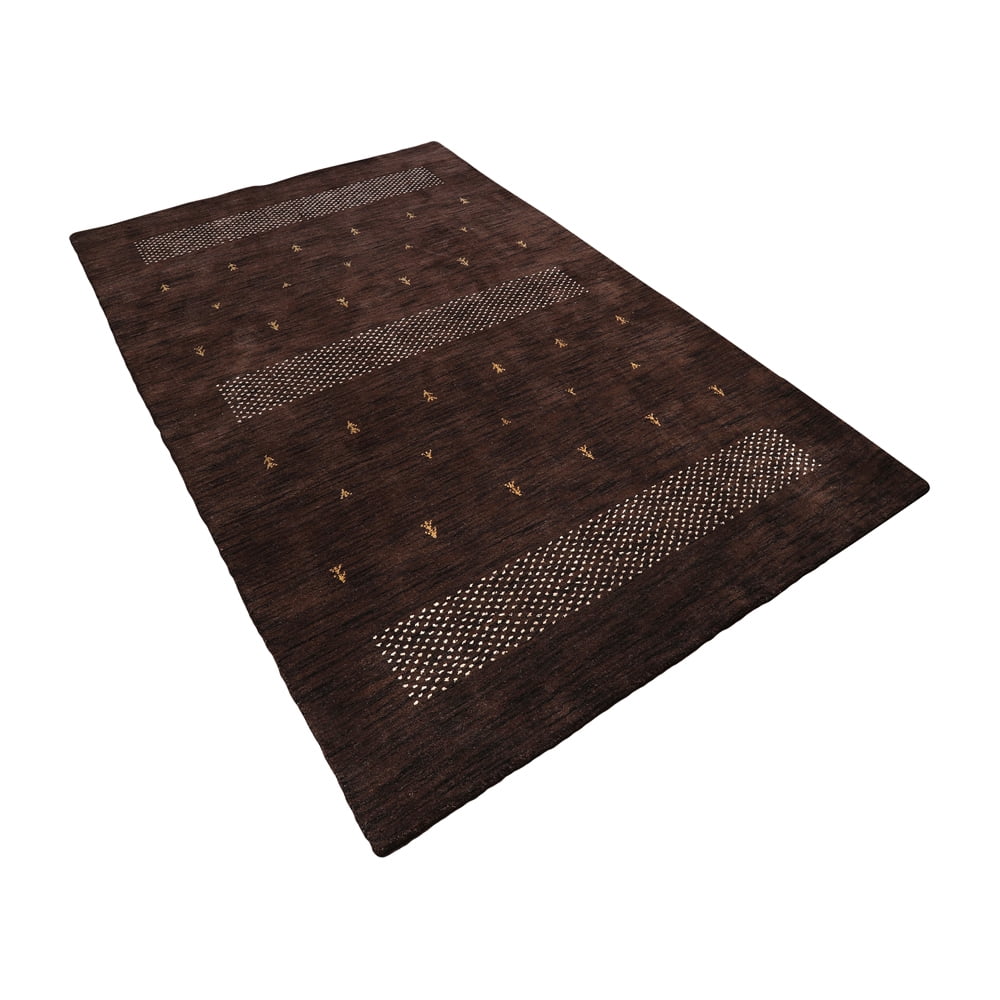 Rugsotic Carpets Handmade Rugs Hand Knotted Loom Rectangle 3'x5' Orange Wool for Indoor Use