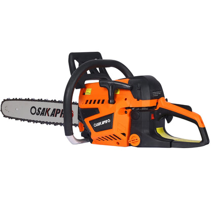 58cc 2-Cycle Gas Powered Chainsaw, 22inch Gasoline Chain Saw for Trees Wood Cutting, EPA Compliant