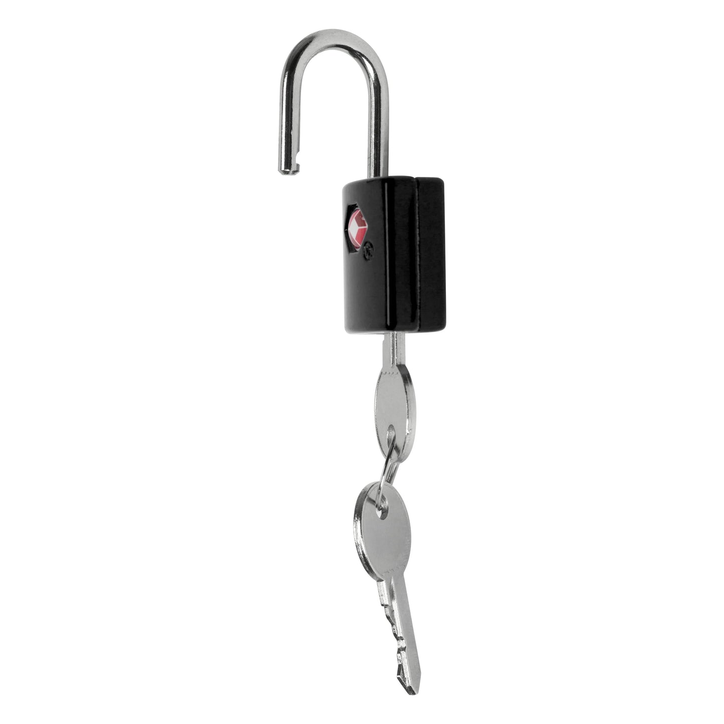 Protege 2 Pack Travel Zinc Alloy Suitcase Luggage Locks with Keys, Black