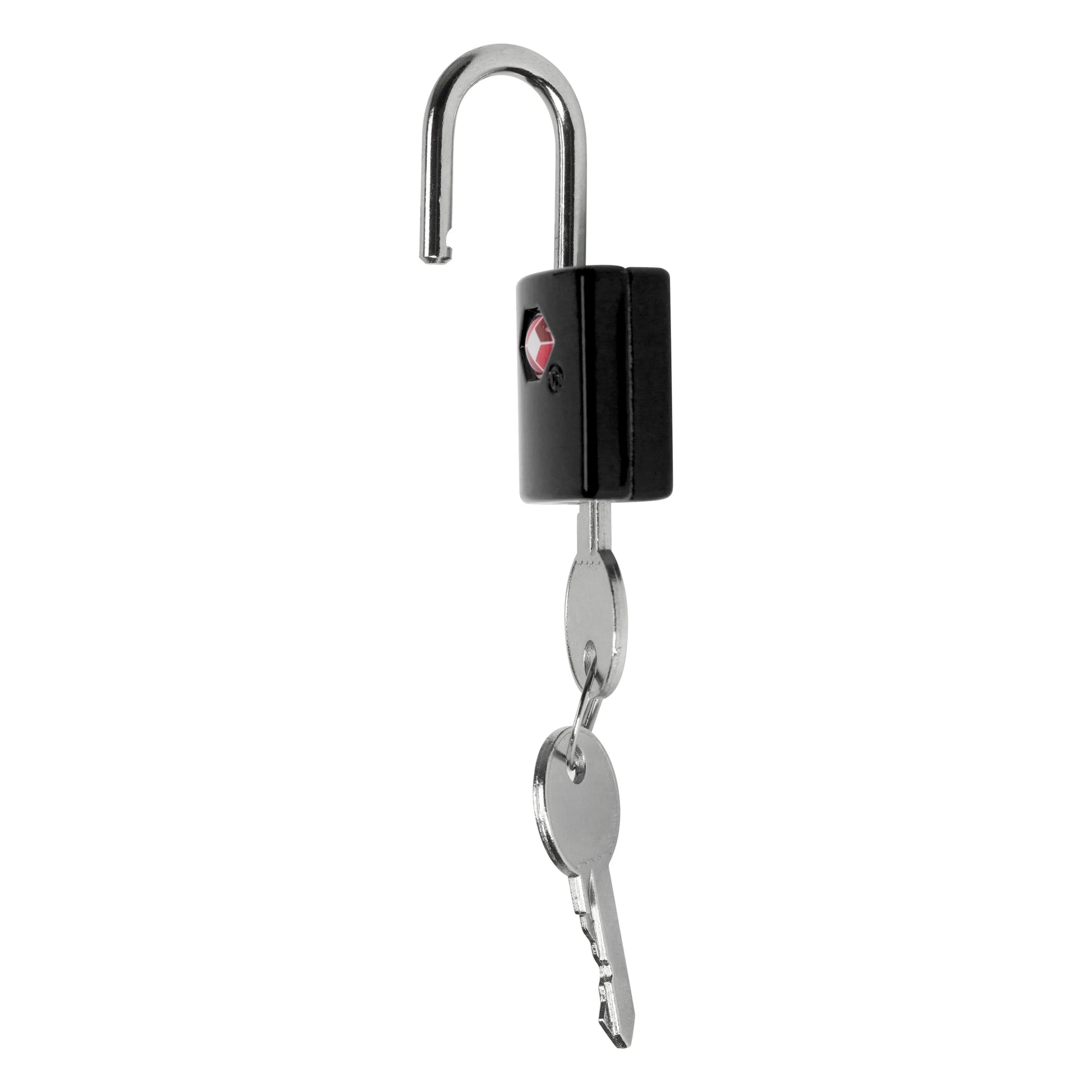 Protege 2 Pack Travel Zinc Alloy Suitcase Luggage Locks with Keys, Black