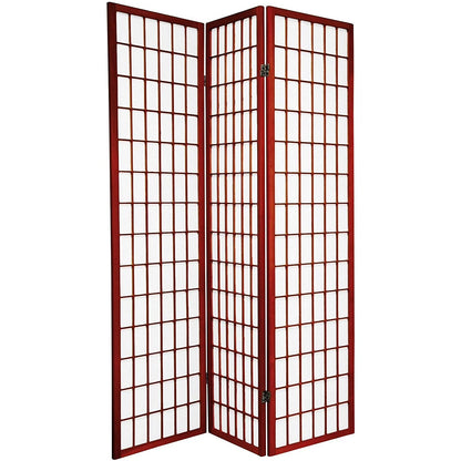 Legacy Decor Japanese Oriental 5 Panel Room Divider, 71" Tall, Black Color, Freestanding