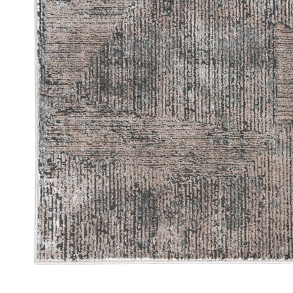 Calvin Klein Luminosity Black Ivory Area Rug, 7'10' x 9'10'