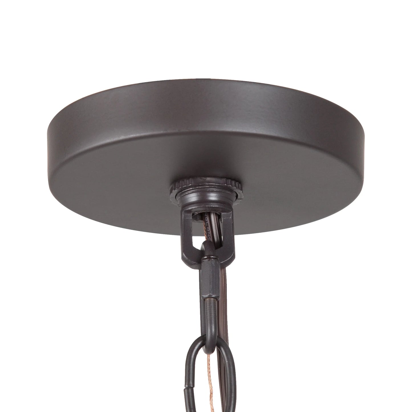LNC 6-Light Crystal Oil-Rubbed Bronze Candle Chandelier