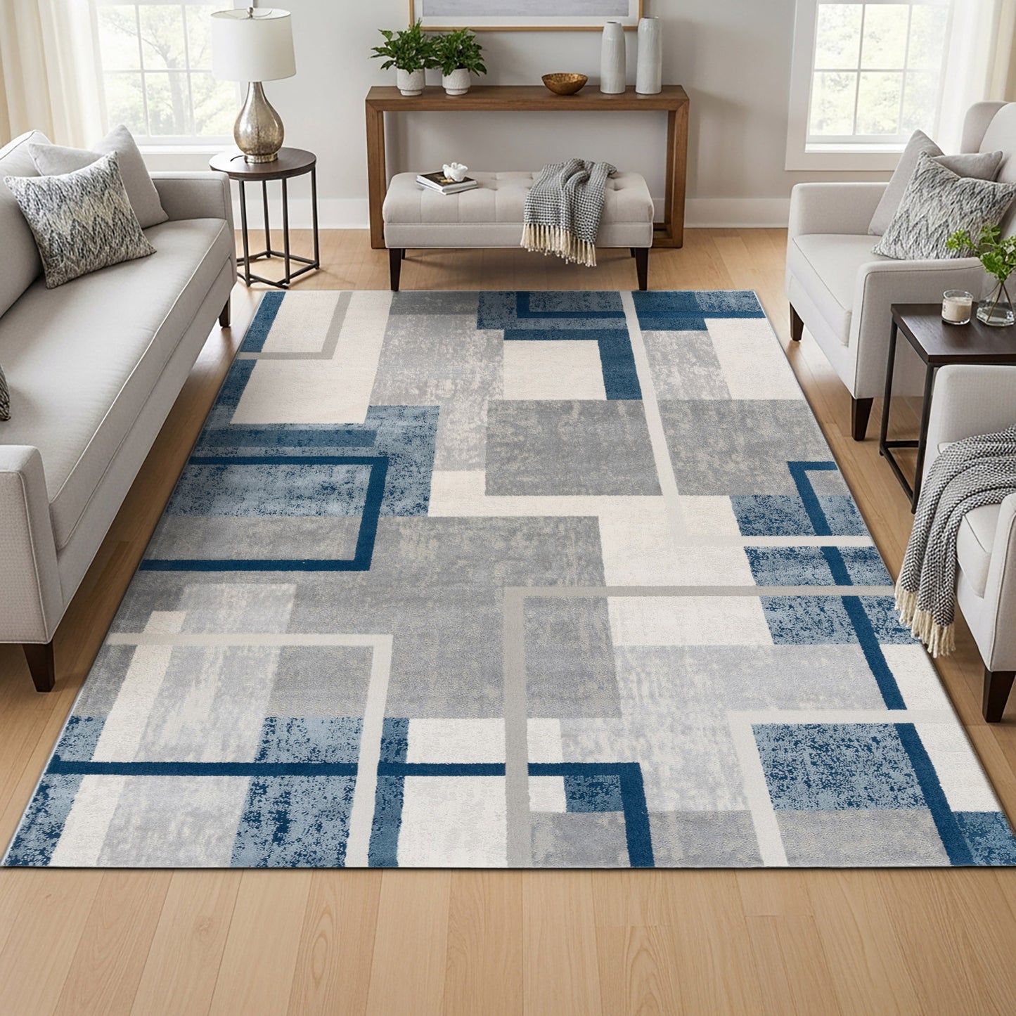 Eden Area Rug, Abstract Geo, 5'3' x 7'
