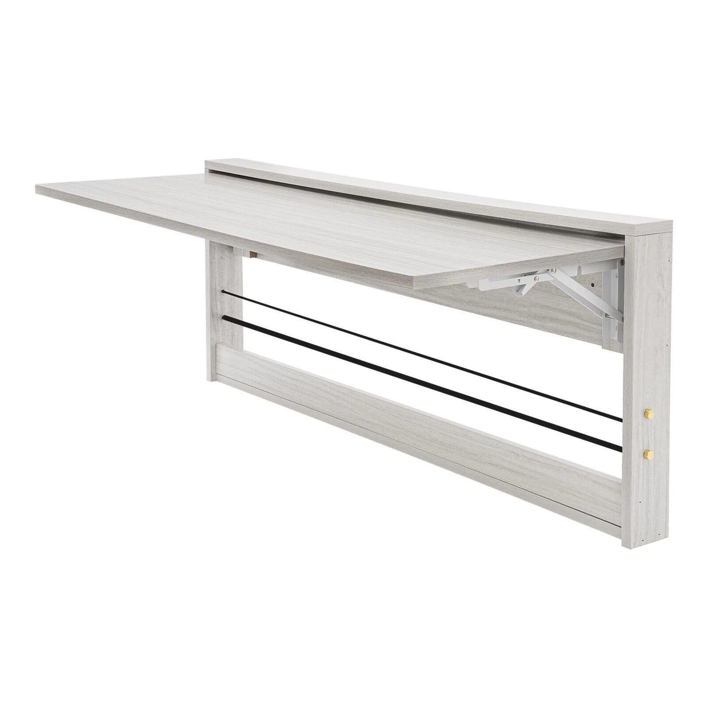 Wall-Mounted Folding Tables, Rectangular Wall-Mounted Folding Tables, Floating Tables for Study, Home Office Workstations, Bedroom, Kitchen Dining Function Hanging Tables