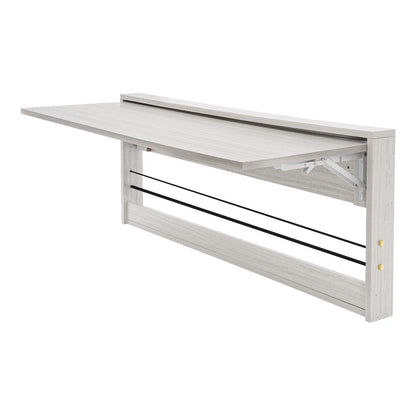 Wall-Mounted Folding Tables, Rectangular Wall-Mounted Folding Tables, Floating Tables for Study, Home Office Workstations, Bedroom, Kitchen Dining Function Hanging Tables