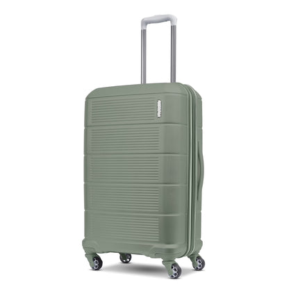 American Tourister Stratum 2.0 24-Inch Hardside Checked Luggage with Spinner Wheels - Jade Green