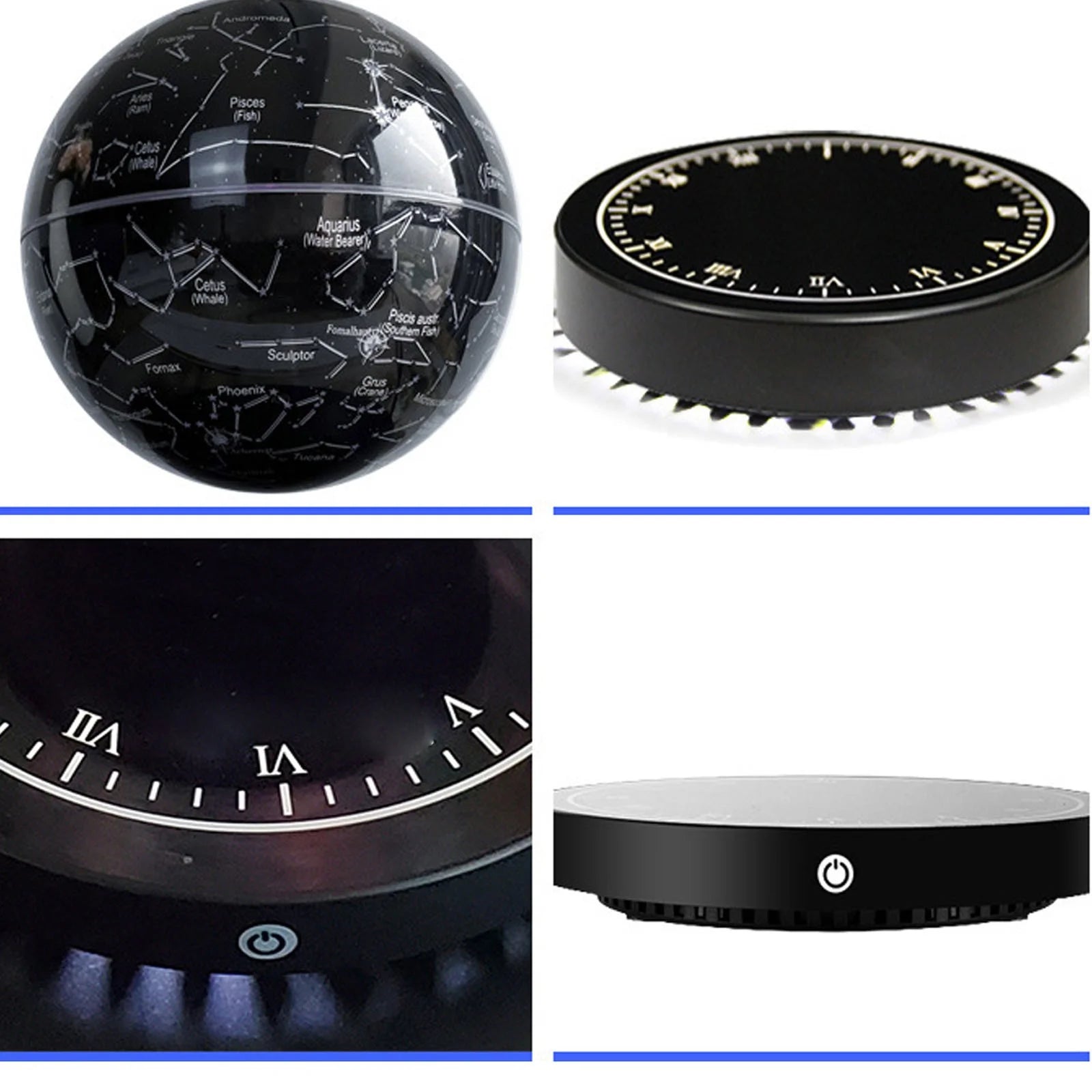 Magnetic Levitation Planet Light-Office Decor-Floating Globe Levitating Globe with Led Lights 360° Rotating Floating Globes for Home Desk Decor Tech for Kids Teacher Friend