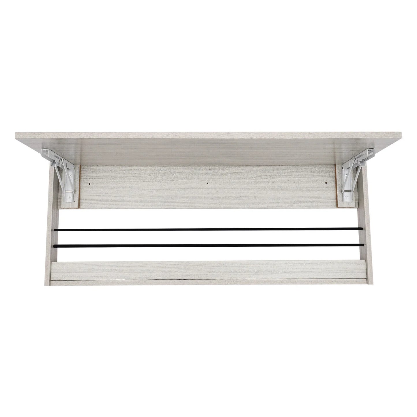 Wall-Mounted Folding Tables, Rectangular Wall-Mounted Folding Tables, Floating Tables for Study, Home Office Workstations, Bedroom, Kitchen Dining Function Hanging Tables