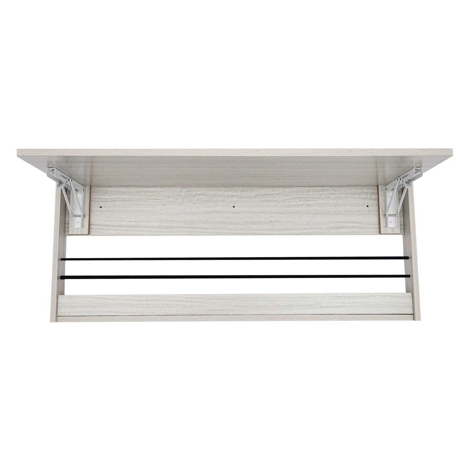 Wall-Mounted Folding Tables, Rectangular Wall-Mounted Folding Tables, Floating Tables for Study, Home Office Workstations, Bedroom, Kitchen Dining Function Hanging Tables