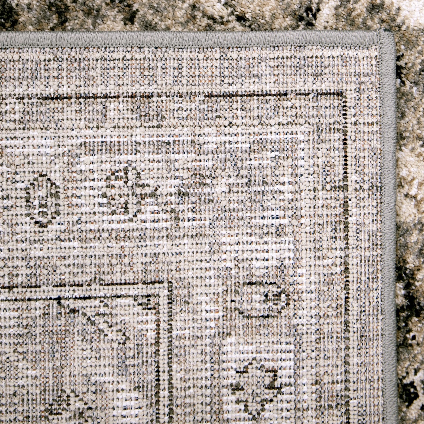 My Texas House Preston 9' X 12' Gray Floral Area Rug