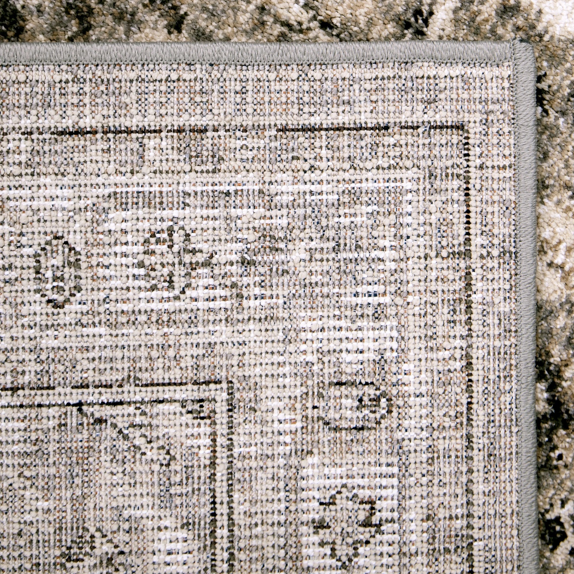 My Texas House Preston 9' X 12' Gray Floral Area Rug