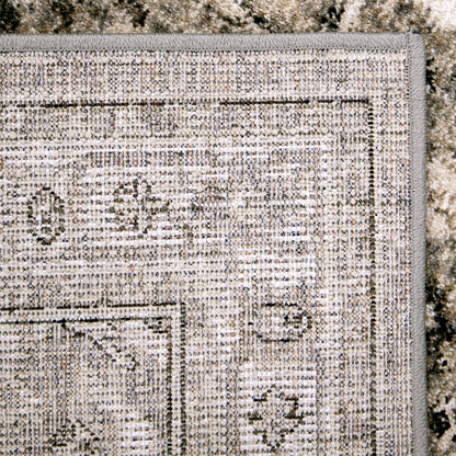 My Texas House Preston 9' X 12' Gray Floral Area Rug