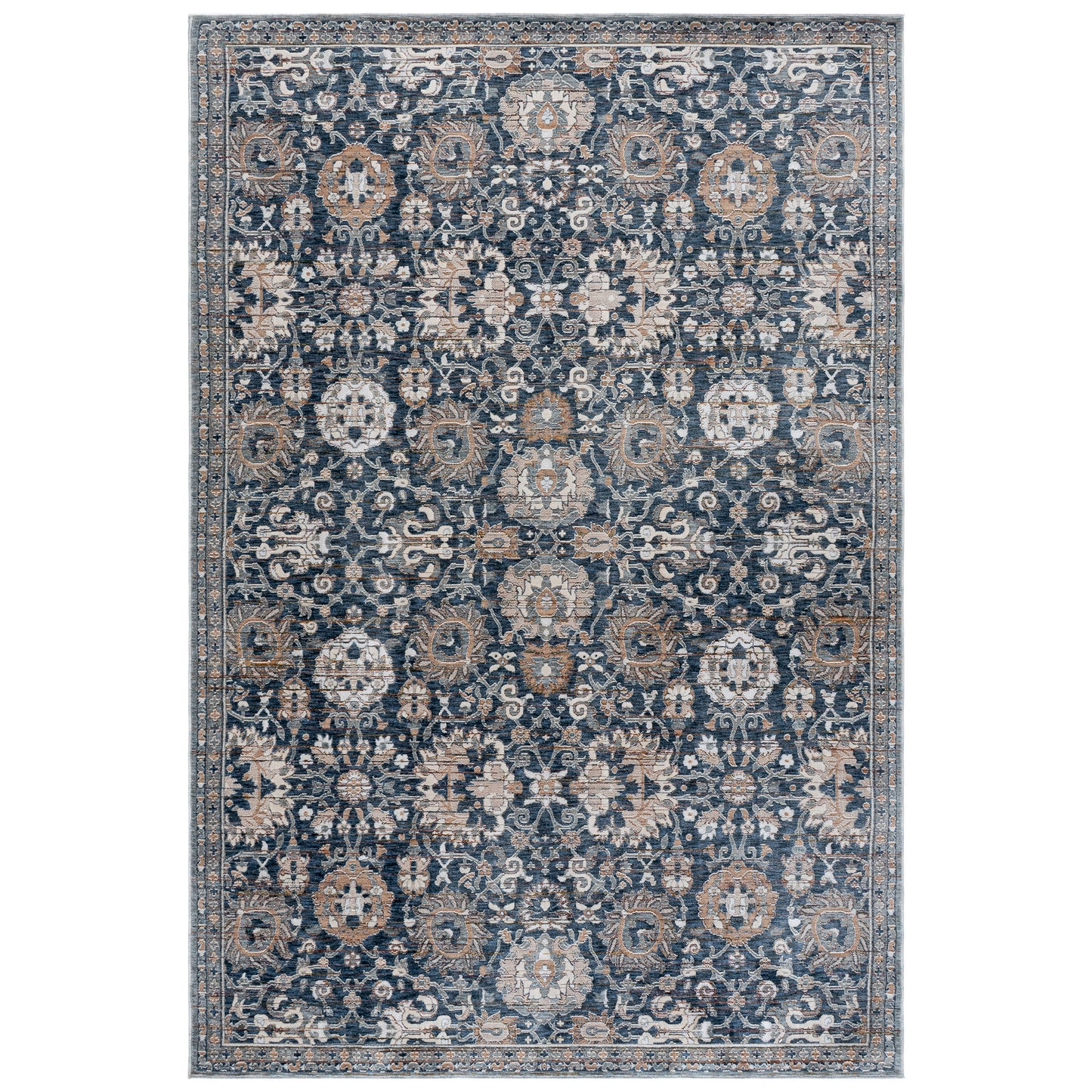 Safavieh Sutton Area Rug, Navy Brown, 6’ x 9’