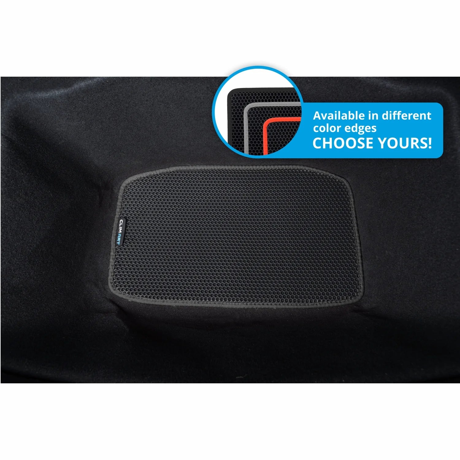 CLIM ART Cargo Liner for Tesla Model 3 2017-2025 Custom Fit Trunk Mat, with Honeycomb Dirtproof & Waterproof Technology - All-Climate, Heavy Duty, Anti-Slip Cargo Liner, Luggage - FL01117093