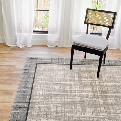 Eden Area Rug, Adelle Gray, 6’6” x 9’6”