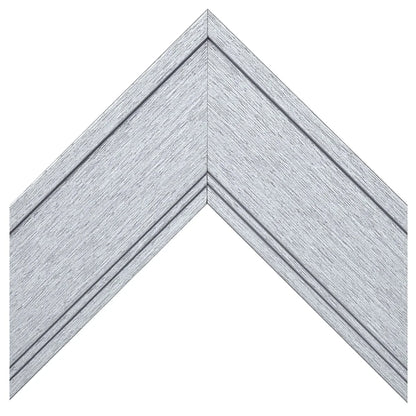 Porter Silver Framed Wall Mirror, Rectangular Vanity Mirror, Multiple Sizes