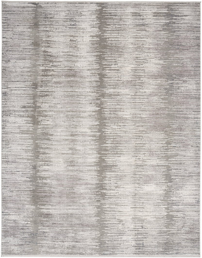 Nourison Modern Abstract Abstract Grey Gold 5'3" x 7'6" Area Rug (5x8)
