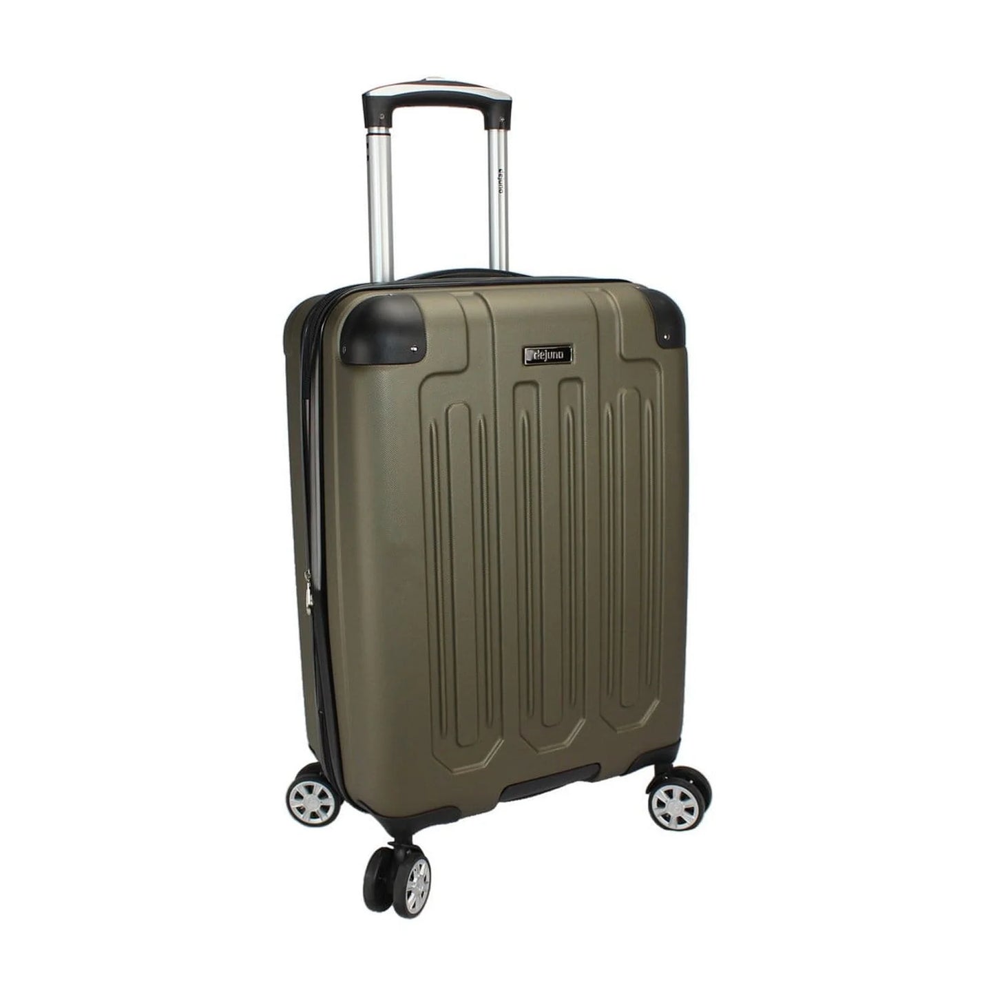 Dejuno Tutin 3-Piece Hardside Spinner Luggage Set With TSA Lock - Olive