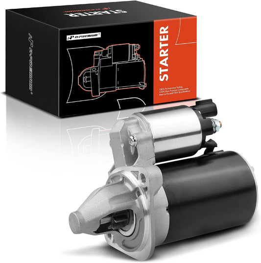 A-Premium Starter Motor Compatible with Kia Soul 2010-2012, Rio 2012 & Hyundai Accent 2012-2013, Veloster 2012-2013, 12V 0.9KW 8 Teeth Clockwise, Replace# 36100-2B100, 1195239, LRS02571