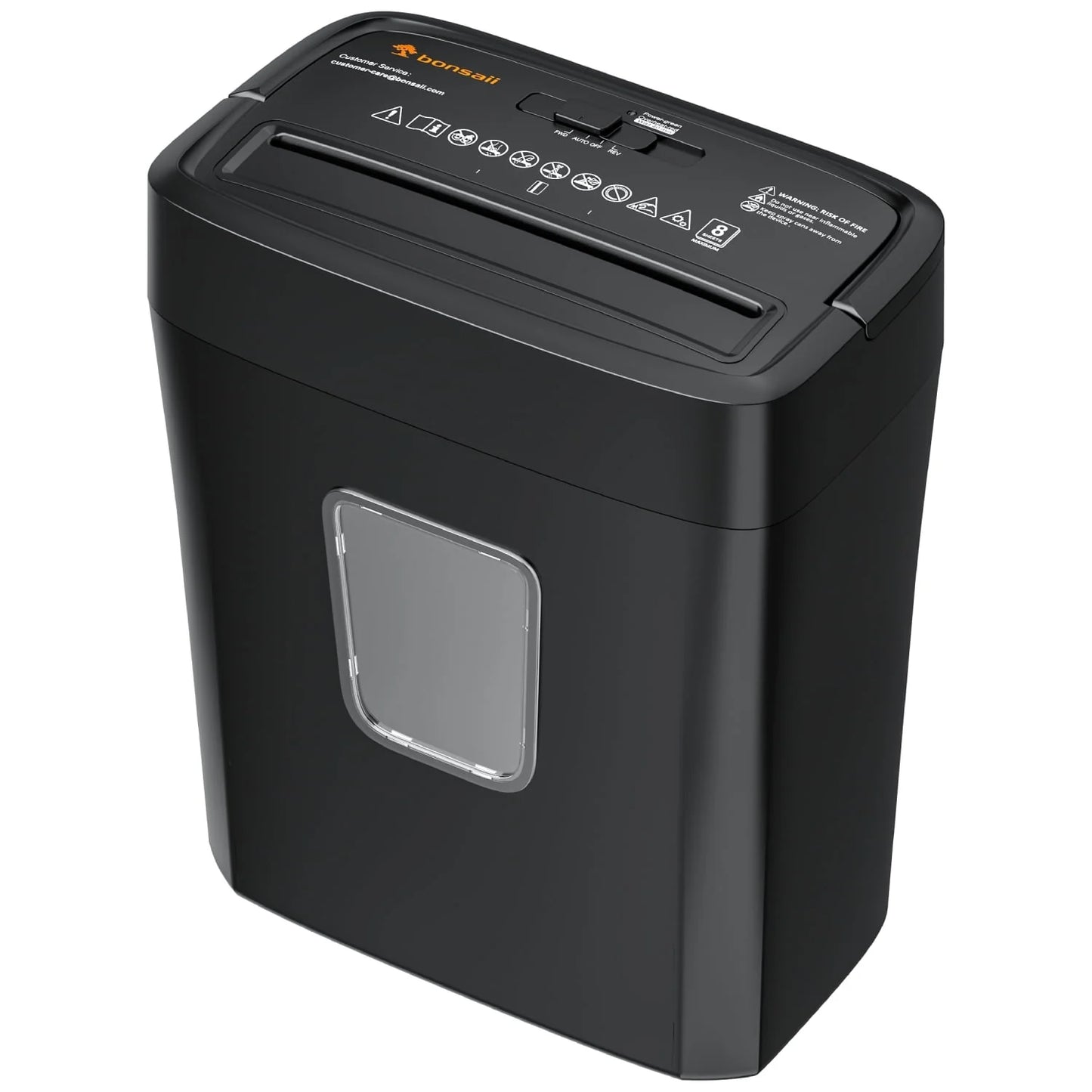 8-Sheet Cross Cut Paper Shredder for Home Office Use