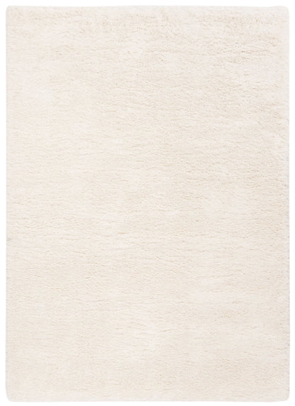 SAFAVIEH Royal Hartley Solid Plush Shag Area Rug, Silver, 6'7" x 6'7" Square