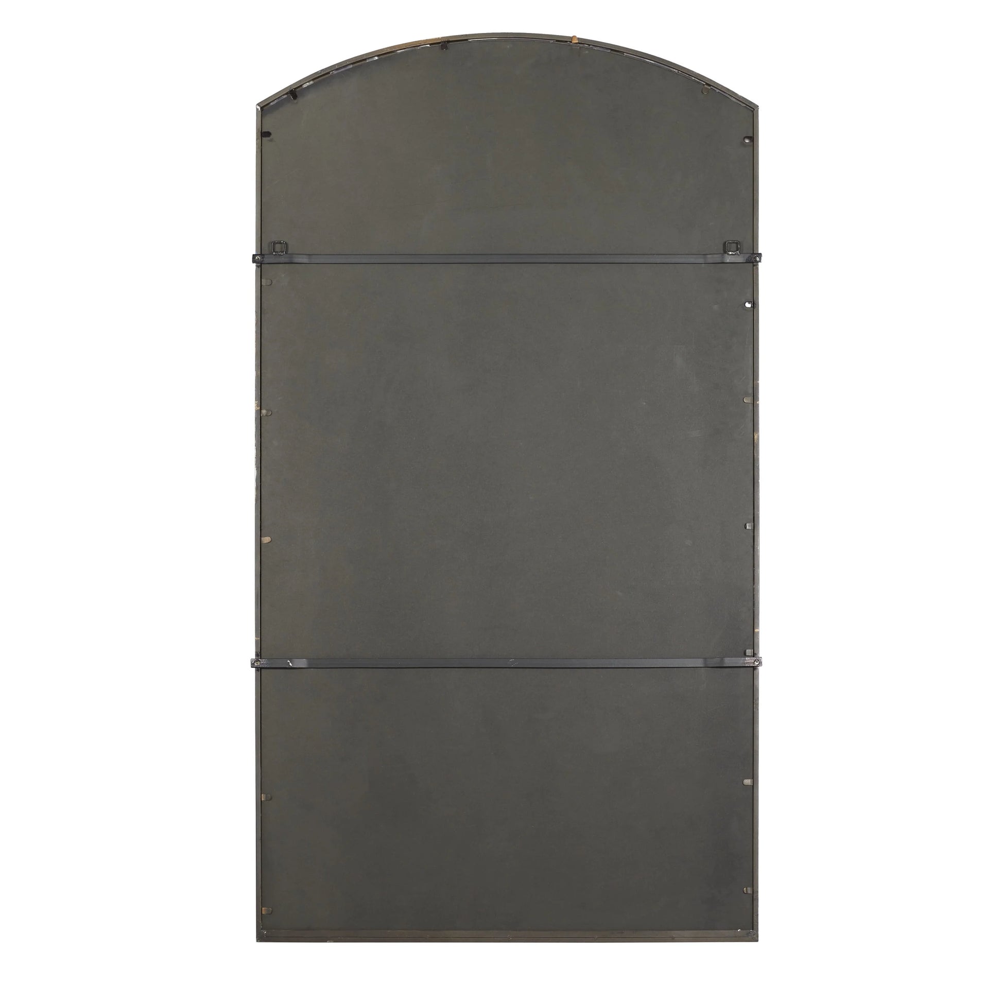 DecMode 39" x 71" Copper Window Pane Inspired Wall Mirror with Arched Top