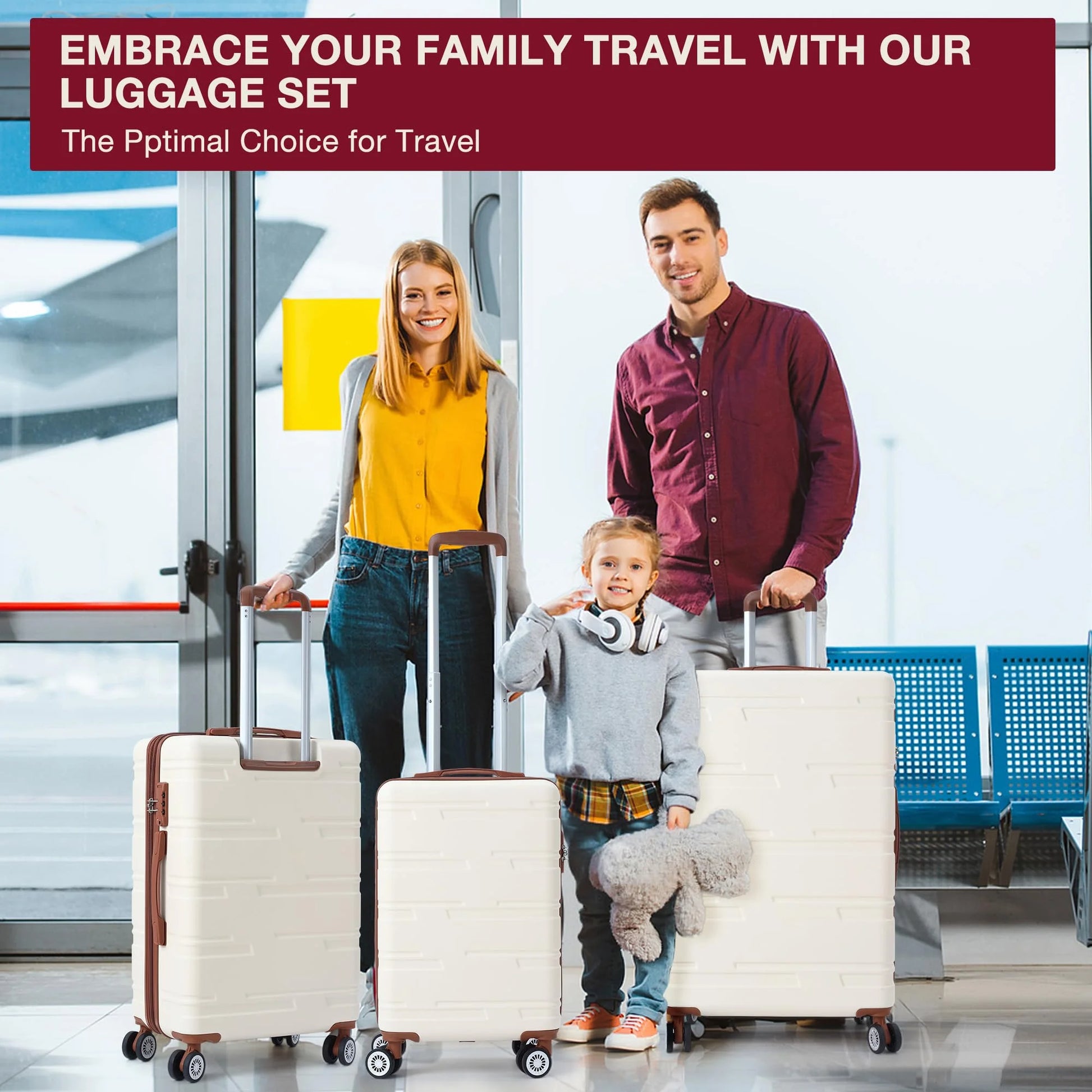 TROPOW Luggage Setss,Suitcases with Wheels,Luggage Expandable Suitcase 3 Piece Sets, Luggage Sets of 3 Piece Suitcase with Spinner Wheels, Hardshell Luggage 3 Piece Sets(20"/24"/28")