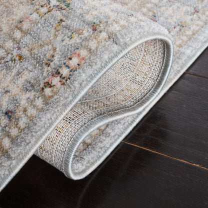 SAFAVIEH Princeton Ema Geometric Area Rug, Ivory/Blue, 8' x 10'