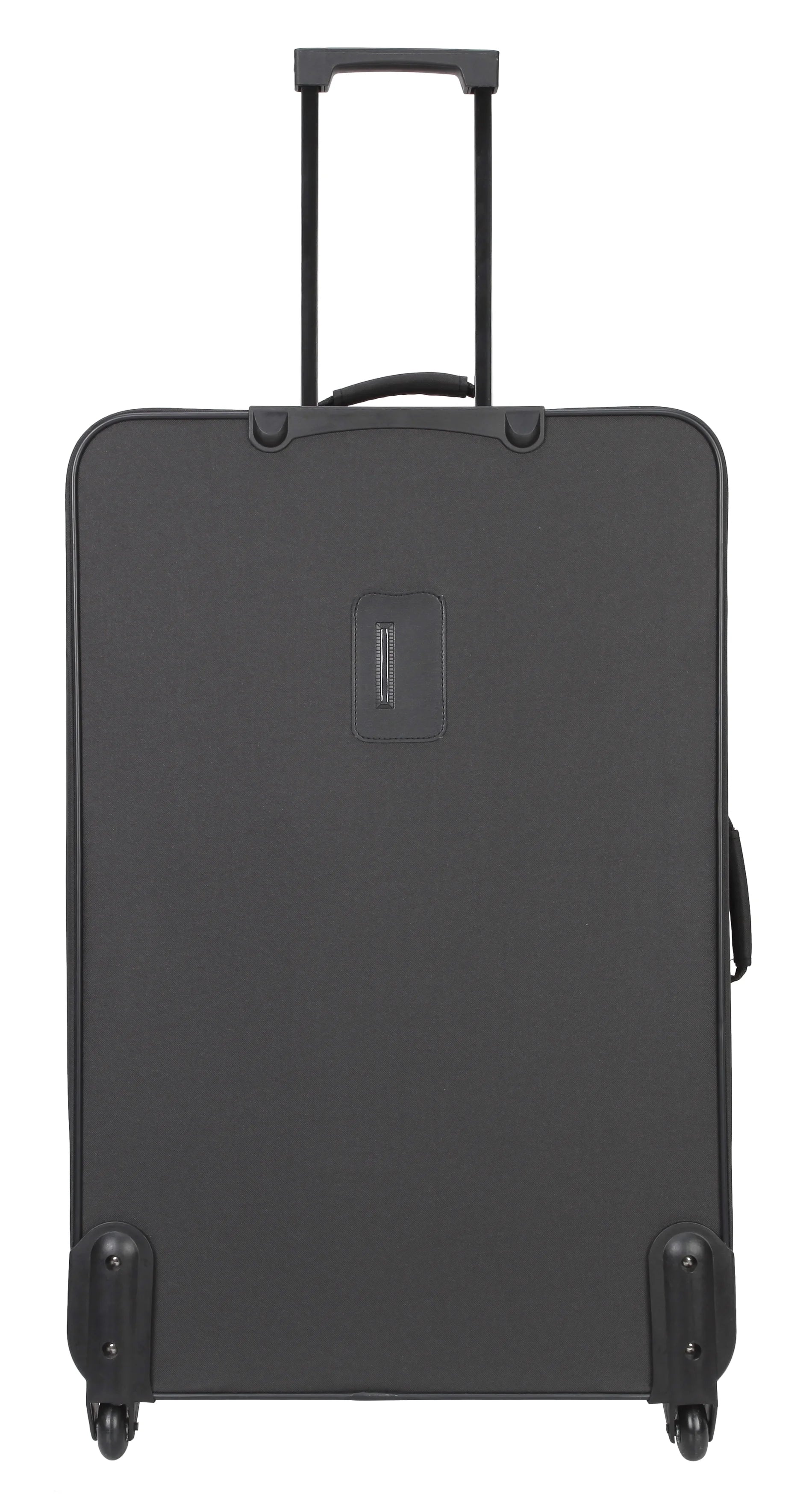 Protege 5 Piece 2-Wheel Luggage Set, 28 in Checked, 21" Carry-on, 13.75" Boarding Bag, 9" Toiletry Kit and Matching Laundry Cinch Sack, All Ages, Black