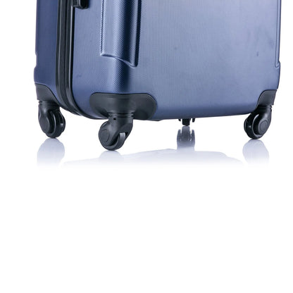 InUSA Pilot 3-Piece Hardside Luggage Sets with Spinner Wheels, Handle, Trolley, (20"/24"/28"), Blue