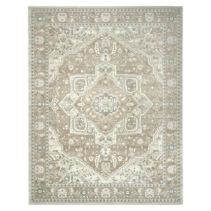 Sasha Area Rug, Adryan Beige Green, 7'10' x 10'