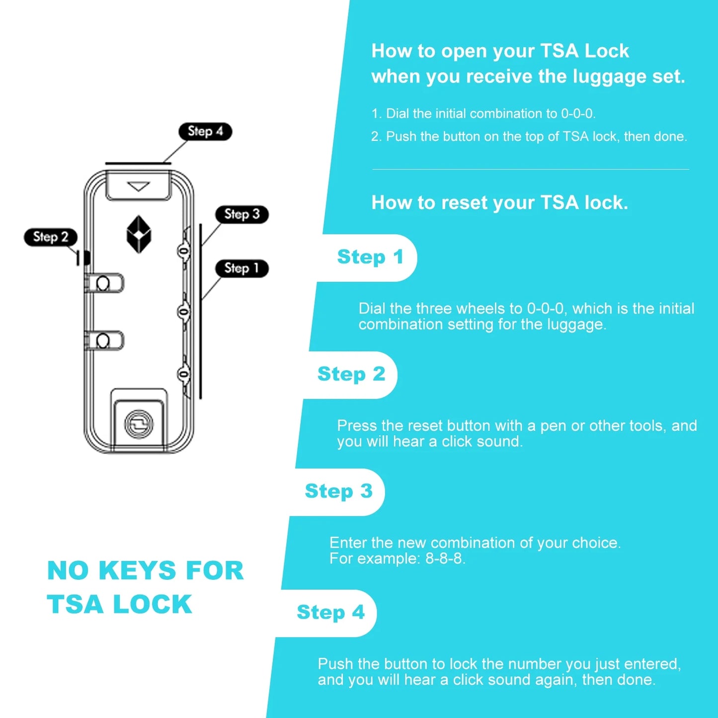 3 Pieces Luggage Sets, Expandable ABS Hardshell Clearance Luggage, Hardside Lightweight Durable Suitcase Sets with Two Hooks, Spinner Wheels and TSA Lock, 20in/24in/28in Travel Suitcase, Turquoise