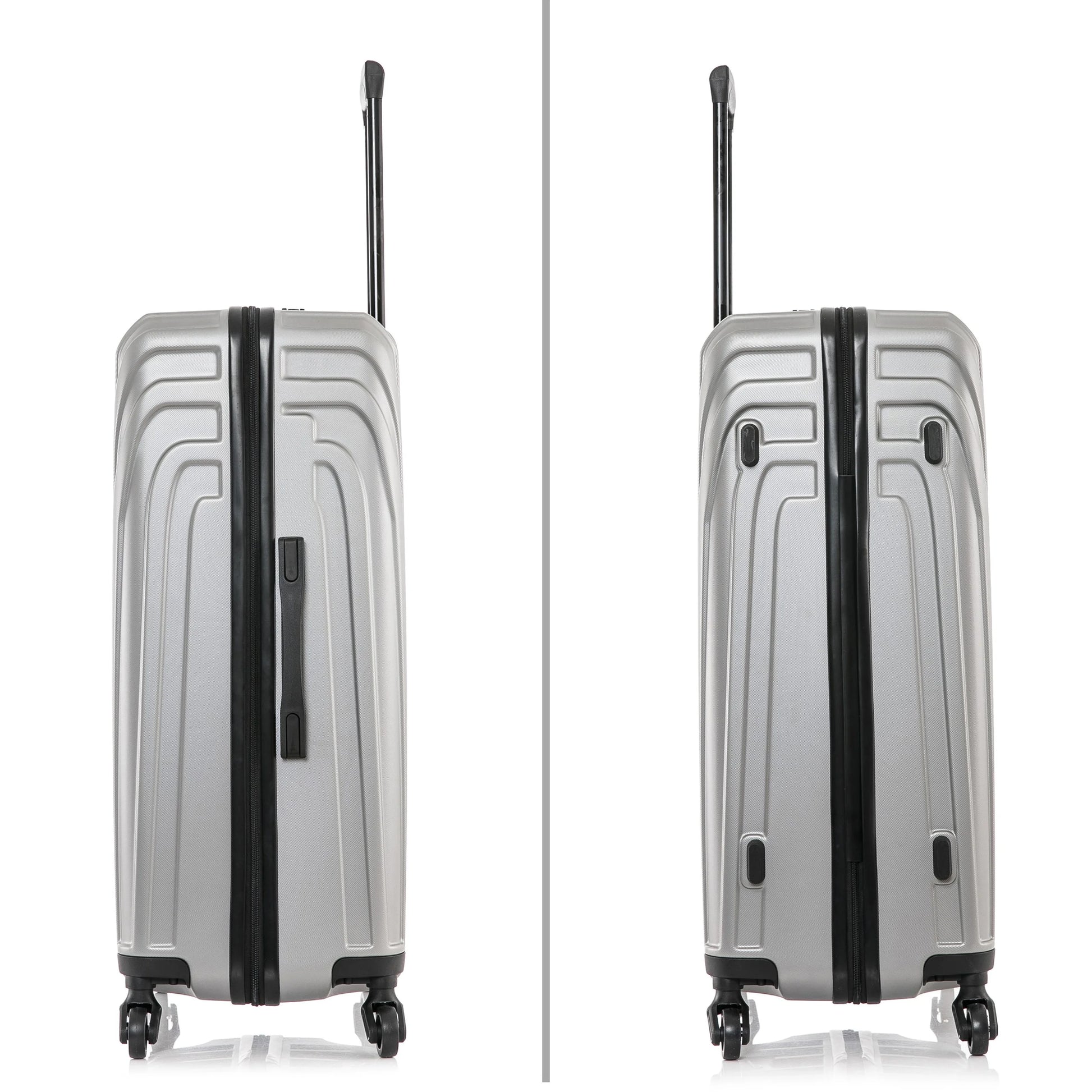 InUSA Vasty 28" Hardside Lightweight Luggage with Spinner Wheels, Handle, and Trolley, Gray