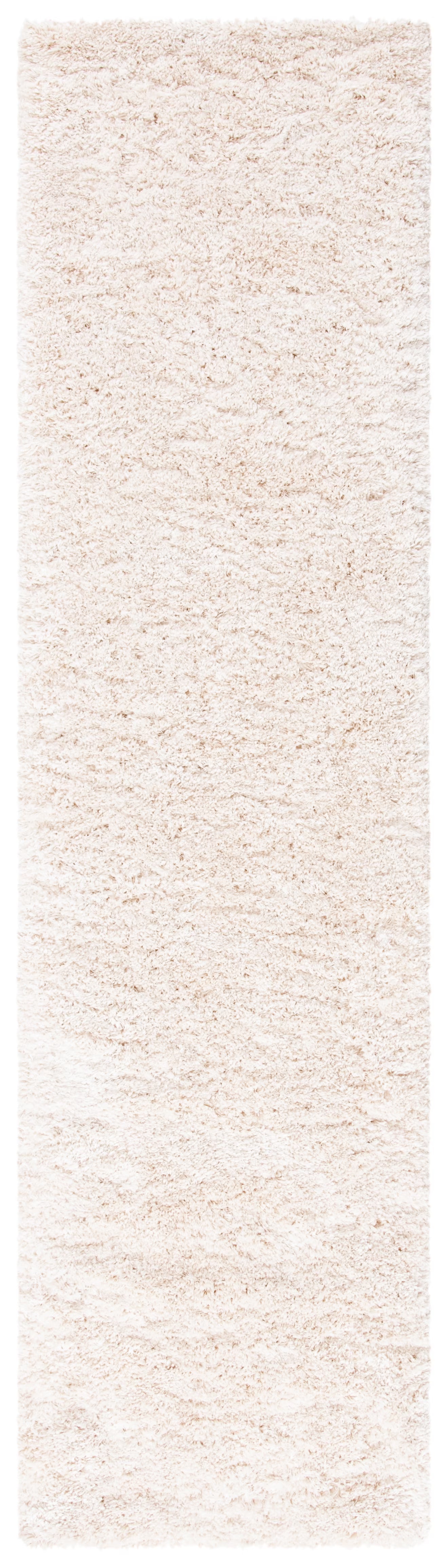SAFAVIEH Royal Hartley Solid Plush Shag Area Rug, Silver, 6'7" x 6'7" Square