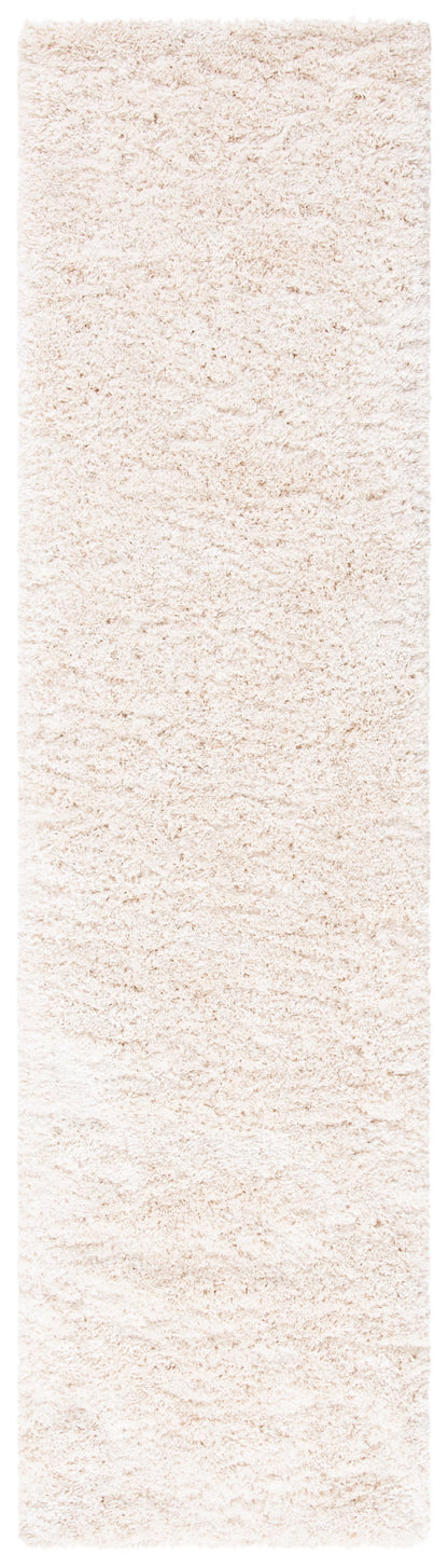 SAFAVIEH Royal Hartley Solid Plush Shag Area Rug, Silver, 6'7" x 6'7" Square