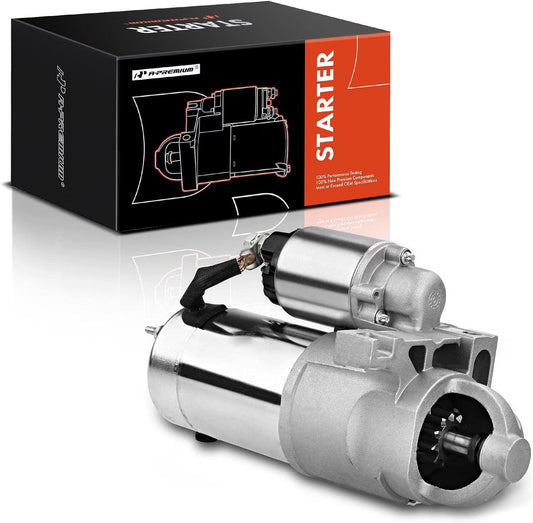 A-Premium Starter Motor Compatible with Chevy Silverado, Suburban 1500, Tahoe & GMC Sierra, Yukon, Yukon XL 1500, 1999 2000, 4.8L 5.3L, 12V 1.5KW 11 Teeth Clockwise, Replace# 41012440 10465463 SDR0070