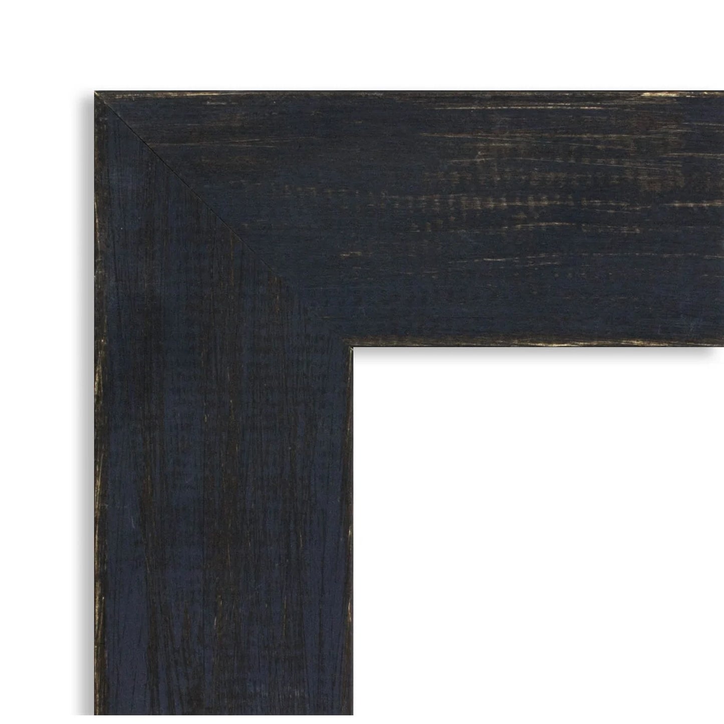 Amanti Art Shiplap Navy Beveled Wood Wall Mirror 26.25 x 32.25 in.
