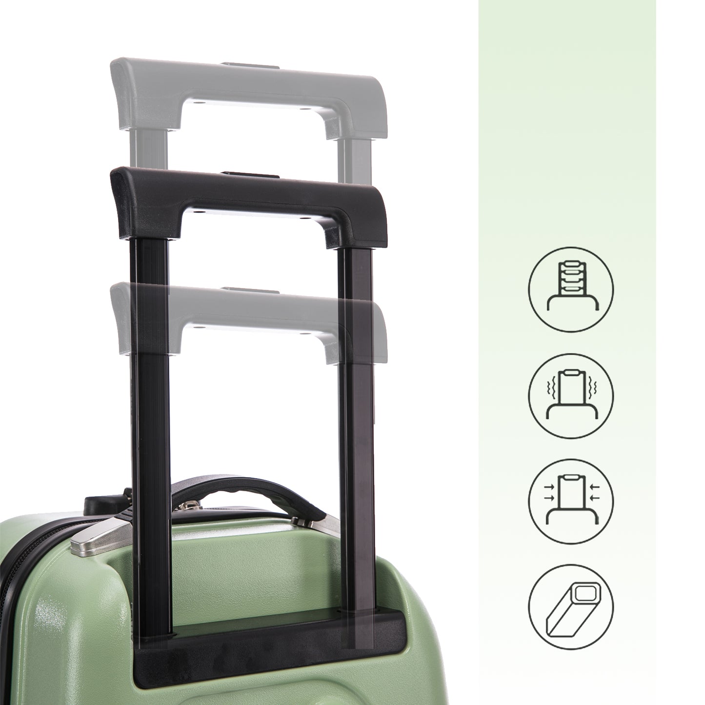 Apelila 22 inch Ride on Suitcase for Kids Travel Luggage Trolley Suitcase with Spinner Wheels Travel Suitcase for Child with Combination Lock/Safety Belt/Telescoping Handle