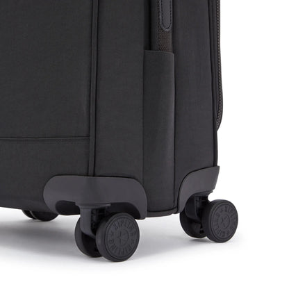 Kipling New Youri Spin Small 4 Wheeled Rolling Luggage Black Noir