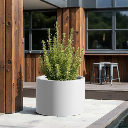 MAYEERTY 16*20"Outdoor Heavy Duty Metal Round Garden Bed,Pre-Rusted Planter Box for Herbs & Flowers, Brown