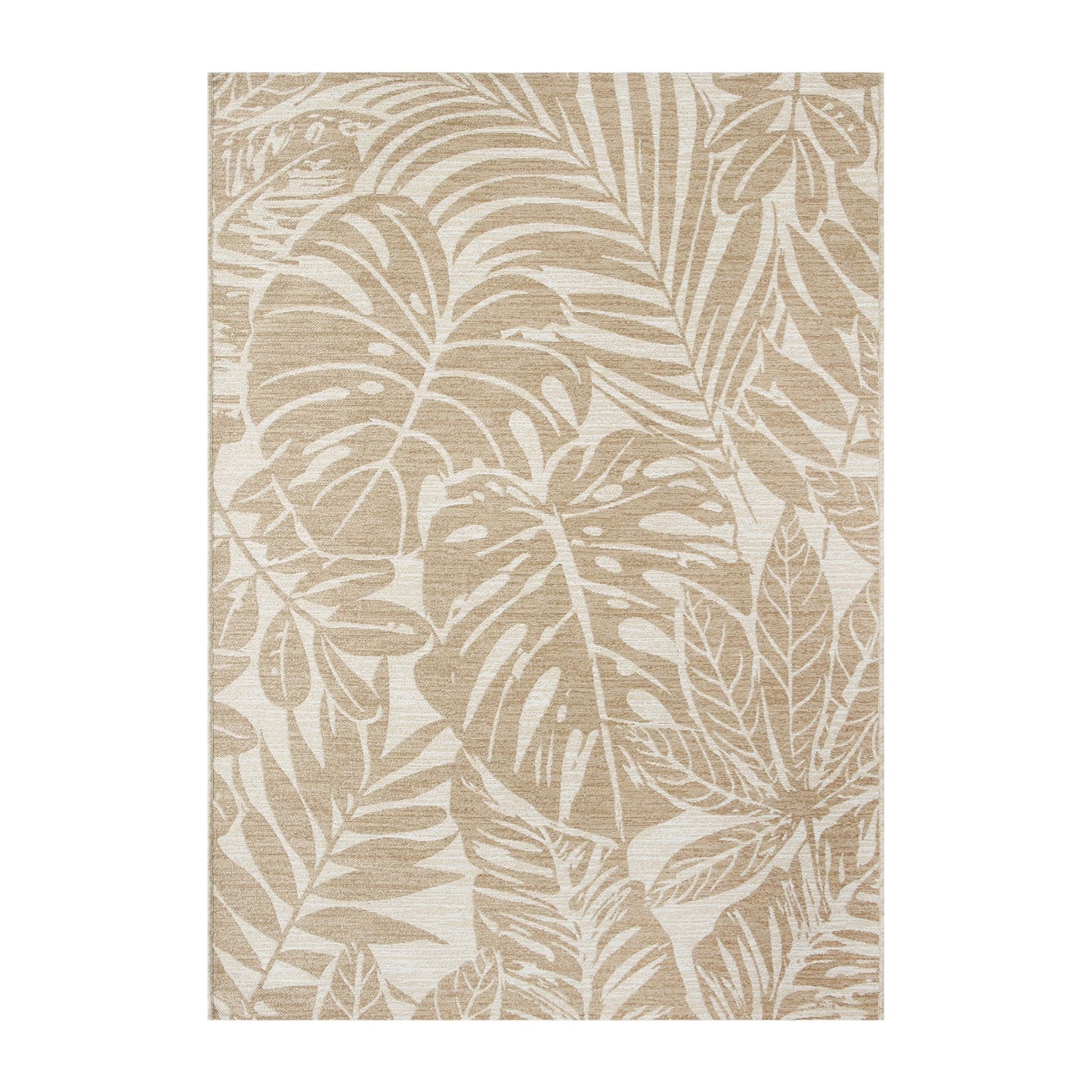 Better Homes & Gardens Neutral Palm Outdoor Rug, 9' x 12'
