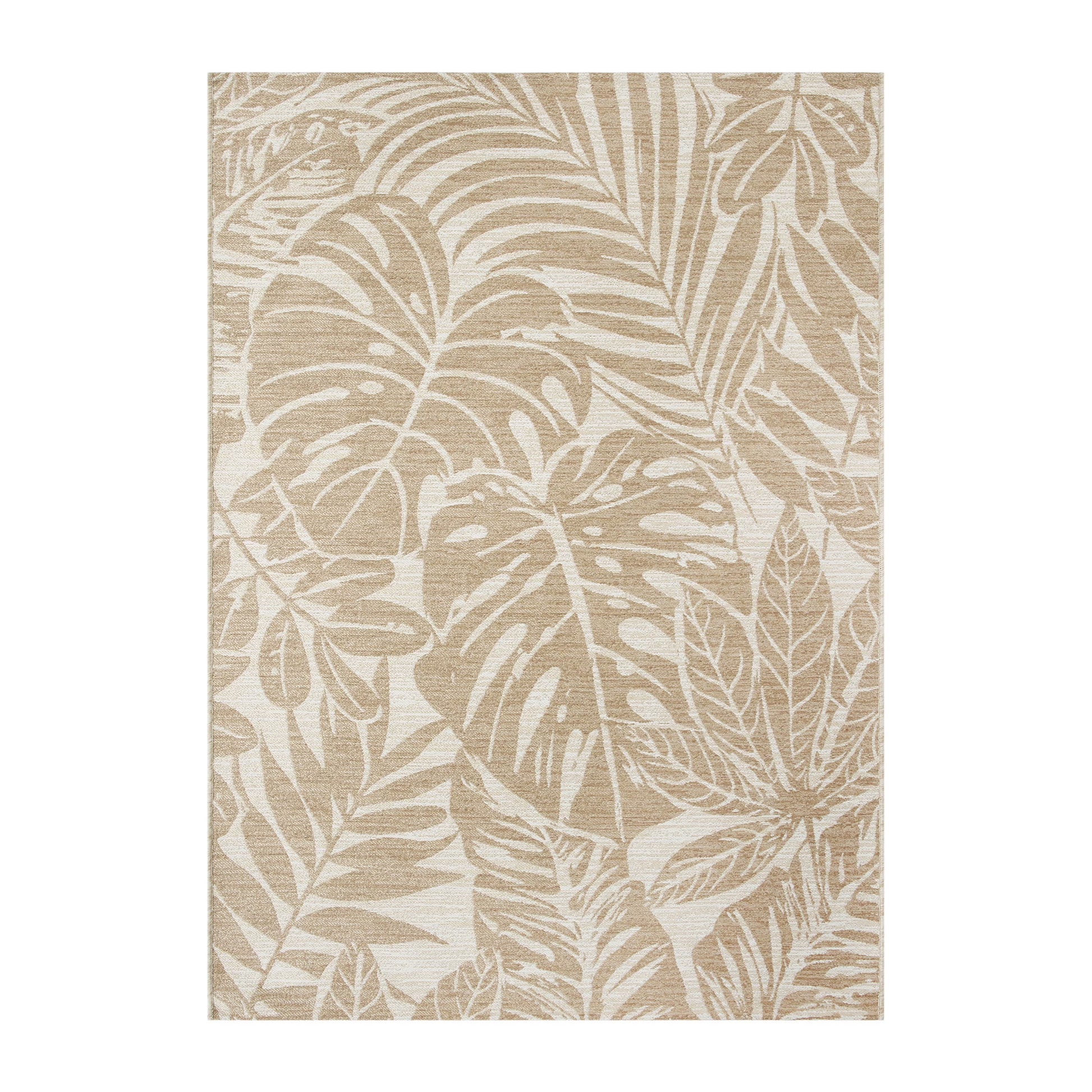 Better Homes & Gardens Neutral Palm Outdoor Rug, 9' x 12'