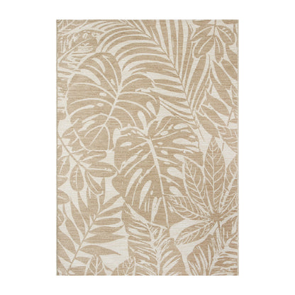 Better Homes & Gardens Neutral Palm Outdoor Rug, 9' x 12'