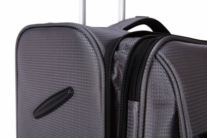 (3 pack) Protege Gravity Free 30" Softside Upright Luggage, Gray