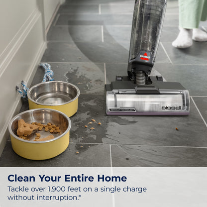 BISSELL CrossWave OmniEdge, Cordless, Wet Dry Vacuum, for Tile, Sealed Wood Floors, Laminate, and Area Rugs, Zero Gap Technology, Easy Cleaning, Two Tank Technology, 4125W