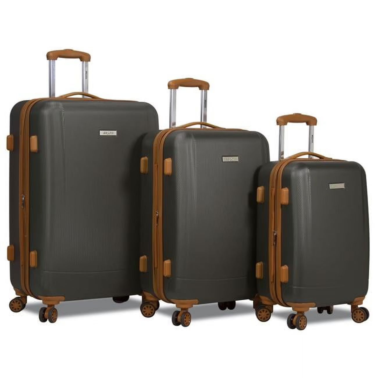 Dejuno Legion New Generation 3-pc Hardside Spinner TSA Combination Lock Luggage Set - Navy