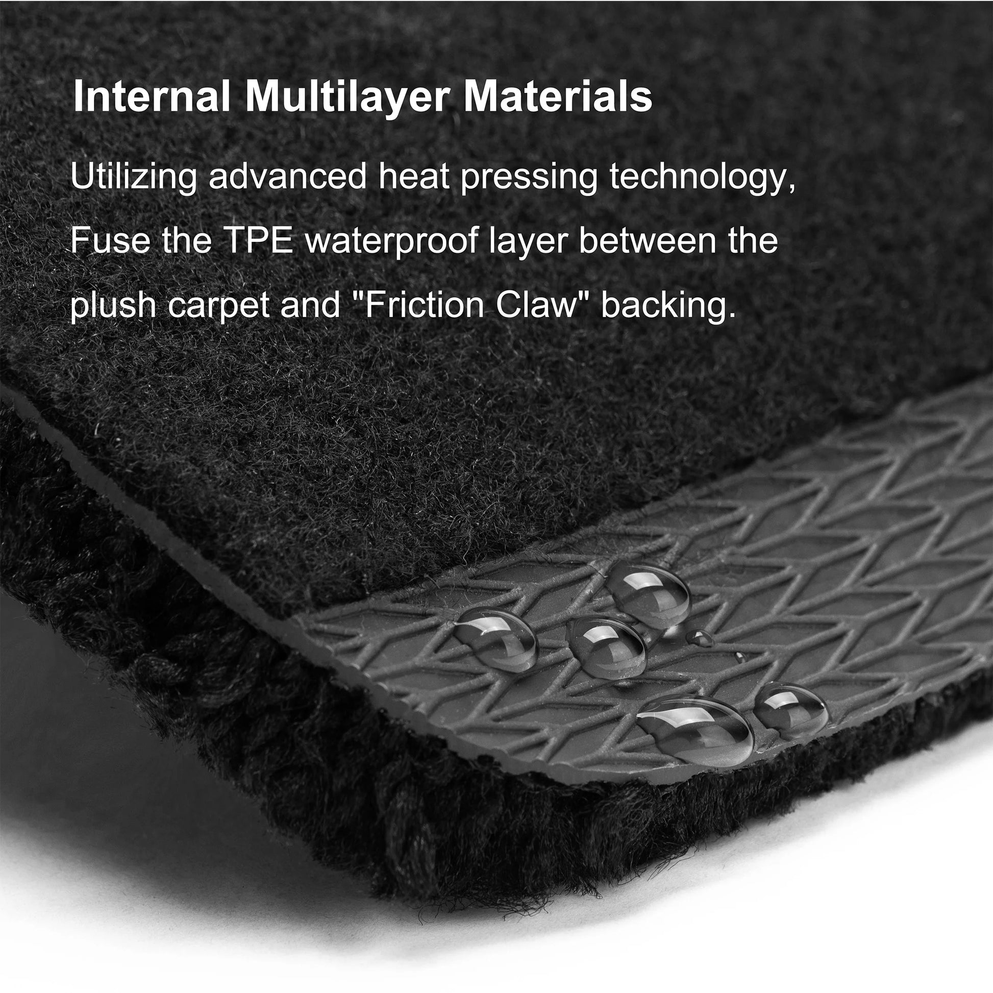 WENNEBIRD Superior Carpet Floor Mats for 2021-2025 Tesla Model S, 0.6 inch Thickness Rugs - 3pc